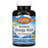 Thực phẩm chức năng Carlson Maximum Omega Minis Natural Lemon Flavor 500 mg 120 Mini Softgels 088395184604