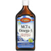 Thực phẩm chức năng Carlson MCT & Omega-3 Natural Lemon Lime 16.9 fl oz (500 ml) 088395177507