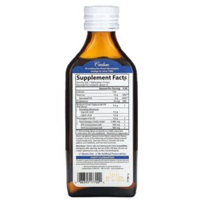 Thực phẩm bổ sung Carlson MCT & Omega-3 Natural Lemon Lime 6.7 fl oz (200 ml) 088395177002