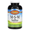 Thực phẩm chức năng Carlson MSM Sulfur 1.000 mg 300 Vegetarian Capsules 088395872303