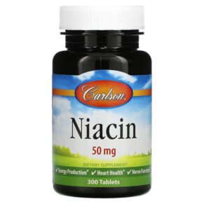 Thực phẩm chức năng Carlson Niacin 50 mg 300 Tablets 088395027635