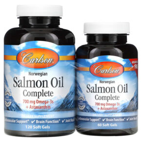 Thực phẩm chức năng Carlson Norwegian Salmon Oil Complete 120 + 60 Soft Gels 088395183409