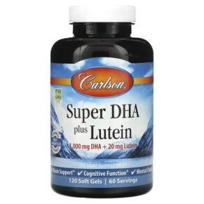 Thực phẩm chức năng Carlson Super DHA Plus Lutein 120 Soft Gels 088395188206