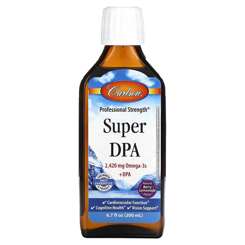 Carlson Super DPA Berry Lemonade 6.7 fl oz (200 ml) 8 Thực phẩm chức năng Carlson Super DPA Berry Lemonade 6.7 fl oz (200 ml) 088395192005