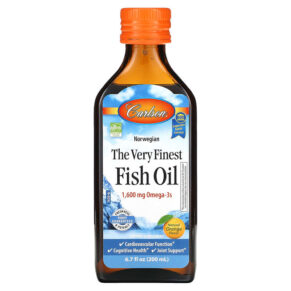 Thực phẩm chức năng Carlson The Very Finest Fish Oil Natural Orange 6.7 fl oz (200 ml) 088395016509