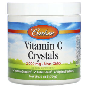 Thực phẩm chức năng Carlson Vitamin C Crystals 2.000 mg 6 oz (170 g) 088395335600