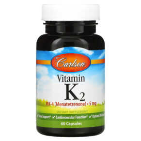 Thực phẩm chức năng Carlson Vitamin K2 5 mg 60 Capsules 088395010002
