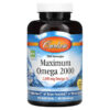 Thực phẩm chức năng Carlson Wild Norwegian Maximum Omega 2000 Natural Lemon 1.000 mg 90 Soft Gels 088395172106