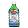 Thực phẩm chức năng Carlson Wild Norwegian Super D Omega-3 Natural Lemon 8.4 fl oz (250 ml) 088395014024