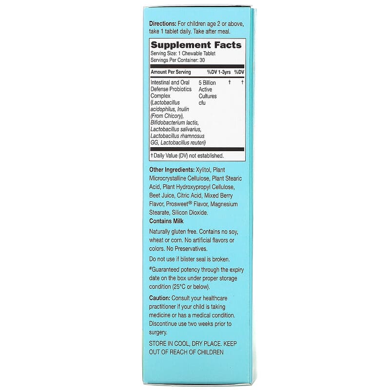 Catalo Naturals Children's Chewable Probiotics Formula Mixed Berry 5 Billion CFU 30 Chewable Tablets 2 Thực phẩm bổ sung Catalo Naturals Children's Chewable Probiotics Formula Mixed Berry 5 Billion CFU 30 Chewable Tablets 810399027638