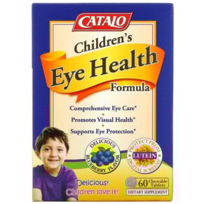 Thực phẩm chức năng Catalo Naturals Children's Eye Health Formula Blueberry 60 Chewable Tablets 810399025726