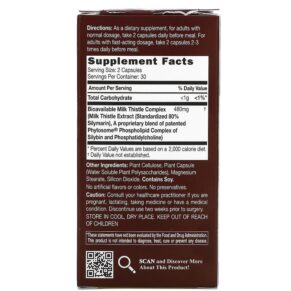 Thực phẩm bổ sung Catalo Naturals Extra Liver Formula 60 Vegetarian Capsules 810399026068