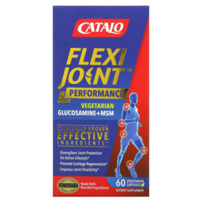 Thực phẩm chức năng Catalo Naturals FlexiJoint Performance Glucosamine & MSM 60 Vegetarian Capsules 810399028727