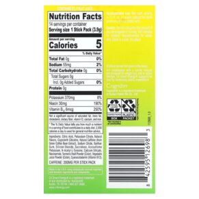 Thực phẩm bổ sung Cellucor C4 Smart Energy Drink Mix Yuzu Lime 14 Sticks 0.14 oz (3.9 g) Each 842595126983