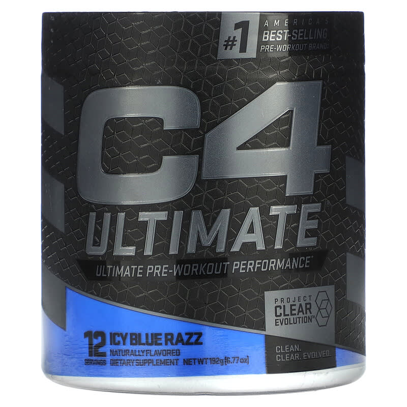 Cellucor C4 Ultimate Pre-Workout Performance Icy Blue Razz 6.77 oz (192 g) 8 Thực phẩm chức năng Cellucor C4 Ultimate Pre-Workout Performance Icy Blue Razz 6.77 oz (192 g) 842595119251