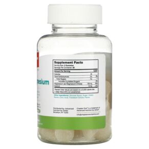 Thực phẩm bổ sung Chapter One M is for Magnesium Apple 60 Gummies 848998041250
