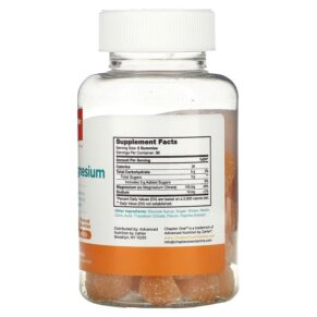Thực phẩm bổ sung Chapter One M is for Magnesium Peach 60 Gummies 848998041267