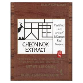 Thực phẩm bổ sung CheongKwanJang Cheon Nok Extract Korean Red Ginseng & Deer Antler 1.06 oz (30 g) 819079011776