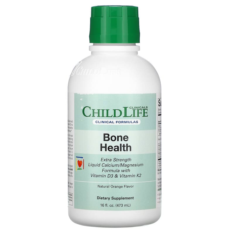 Childlife Clinicals Bone Health Liquid Calcium/Magnesium Formula with Vitamin D3 & Vitamin K2 Natural Orange 16 fl oz (473 ml) 8 Thực phẩm chức năng Childlife Clinicals Bone Health Liquid Calcium/Magnesium Formula with Vitamin D3 & Vitamin K2 Natural Orange 16 fl oz (473 ml) 850005307020