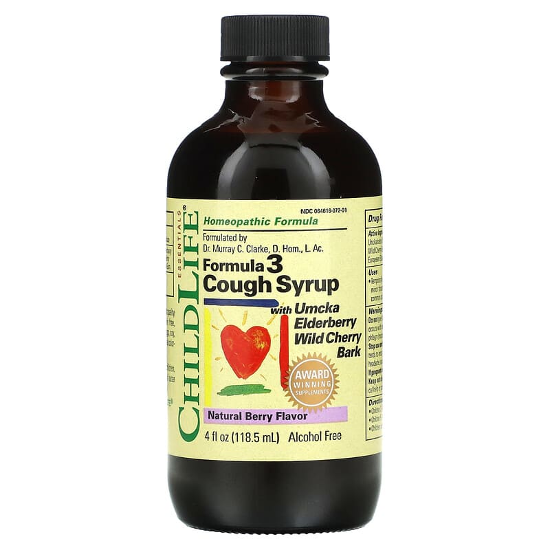 ChildLife Essentials Essentials Formula 3 Cough Syrup Alcohol Free Natural Berry 4 fl oz (118.5 ml) 8 Thực phẩm chức năng ChildLife Essentials Essentials Formula 3 Cough Syrup Alcohol Free Natural Berry 4 fl oz (118.5 ml) 608274109506