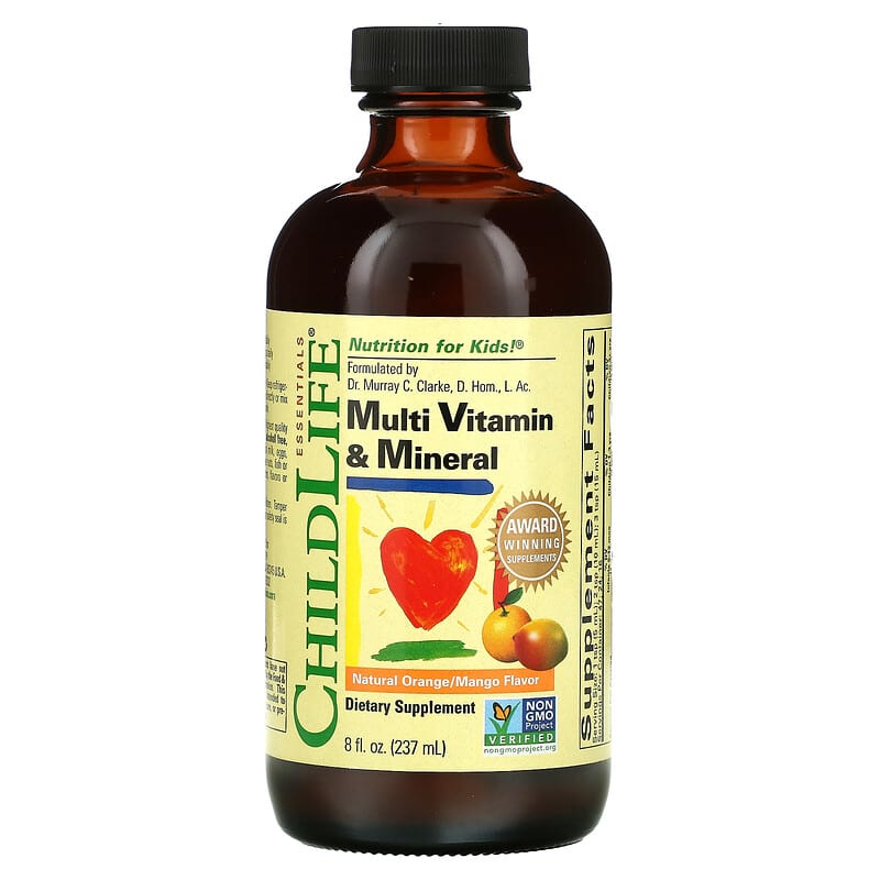 ChildLife Essentials Essentials Multi Vitamin & Mineral Natural Orange/Mango 8 fl oz (237 ml) 8 Thực phẩm chức năng ChildLife Essentials Essentials Multi Vitamin & Mineral Natural Orange/Mango 8 fl oz (237 ml) 608274103009