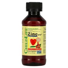 Thực phẩm chức năng ChildLife Essentials Essentials Zinc Plus Natural Mango Strawberry 4 fl oz (118 ml) 608274103504