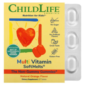 Thực phẩm chức năng ChildLife Essentials Multi Vitamin SoftMelts Natural Orange 27 Tablets 608274108509