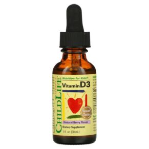 Thực phẩm chức năng ChildLife Essentials Vitamin D3 Natural Berry 1 fl oz (30 ml) 608274109001
