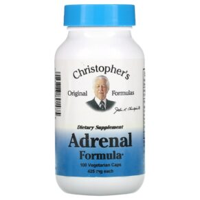 Thực phẩm chức năng Christopher's Original Formulas Adrenal Formula 425 mg 100 Vegetarian Caps 084783891475
