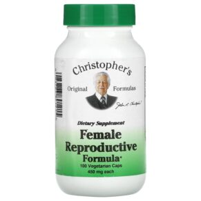 Thực phẩm chức năng Christopher's Original Formulas Female Reproductive Formula 450 mg 100 Vegetarian Caps 084783891215