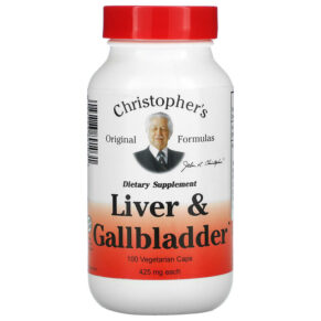 Thực phẩm chức năng Christopher's Original Formulas Liver & Gallbladder 425 mg 100 Vegetarian Caps 084783891031