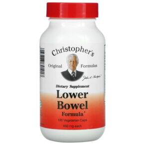 Thực phẩm chức năng Christopher's Original Formulas Lower Bowel Formula 450 mg 100 Vegetarian Caps 084783891017