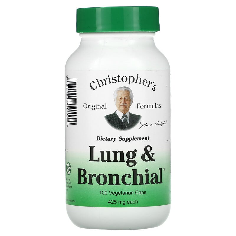 Christopher's Original Formulas Lung and Bronchial 425 mg 100 Vegetarian Caps 8 Thực phẩm chức năng Christopher's Original Formulas Lung and Bronchial 425 mg 100 Vegetarian Caps 084783891154