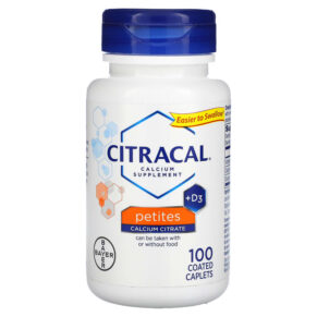 Thực phẩm chức năng Citracal Calcium Supplement + D3 Petites 100 Coated Caplets 016500535027
