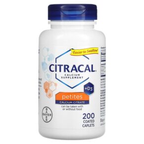 Thực phẩm chức năng Citracal Calcium Supplement +D3 Petites 200 Coated Caplets 016500535034