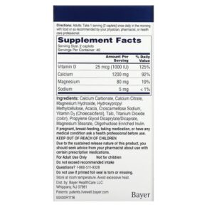 Thực phẩm bổ sung Citracal Calcium Supplement Slow Release 1200 + D3 80 Coated Tablets 016500540991