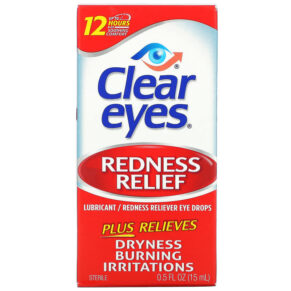 Thực phẩm chức năng Clear Eyes Redness Relief Lubricant/Redness Reliever Eye Drops 0.5 fl oz (15 ml) 678112254156