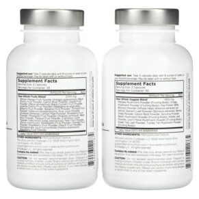 Thực phẩm bổ sung Codeage Amen Fruits & Veggies 2 Bottles 180 Vegetable Capsules 850043333395