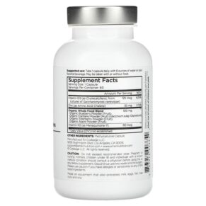 Thực phẩm bổ sung Codeage Amen Vitamin D K2 & Zinc 60 Veggie Capsules 853919008854