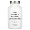 Thực phẩm chức năng Codeage Amen Vitamin D K2 & Zinc 60 Veggie Capsules 853919008854