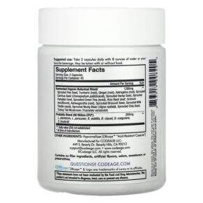 Thực phẩm bổ sung Codeage Digestion SBO Probiotic+ Shelf-Stable 50 Billion CFU 90 Capsules 853919008205