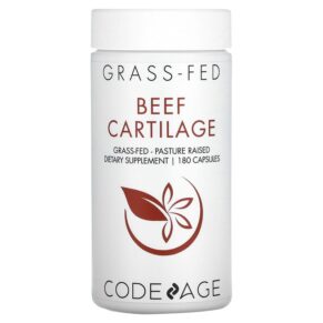 Thực phẩm chức năng Codeage Grass-Fed Beef Cartilage Pasture Raised 180 Capsules 853919008144