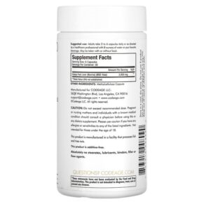Thực phẩm bổ sung Codeage Grass-Fed Beef Liver Pasture Raised 180 Capsules 853919008090