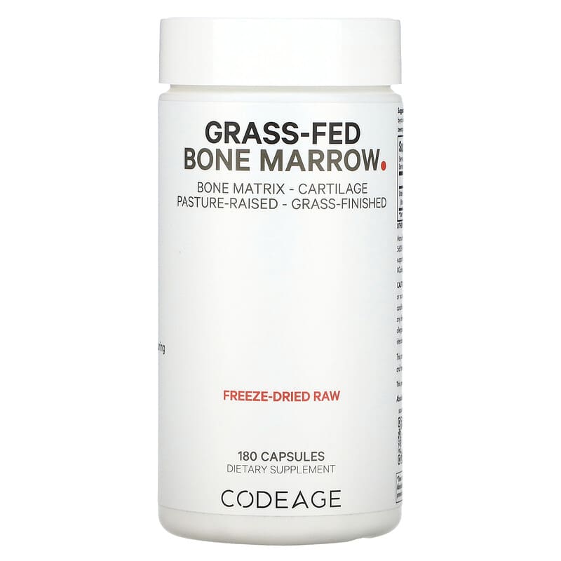 Codeage Grass-Fed Bone Marrow 180 Capsules 8 Thực phẩm chức năng Codeage Grass-Fed Bone Marrow 180 Capsules 853919008243