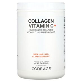 Thực phẩm chức năng Codeage Hydrolyzed Collagen Peptides+ Powder Unflavored 9.98 oz (283 g) 853919008625