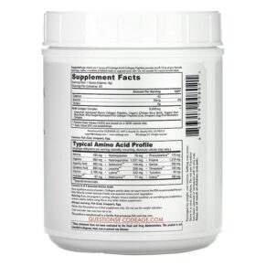 Thực phẩm bổ sung Codeage Hydrolyzed Multi Collagen Peptides 5 Types I II III V X Powder Unflavored 20 oz (567 g) 853919008021