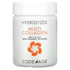 Thực phẩm chức năng Codeage Hydrolyzed Multi Collagen Type I II III V X 90 Capsules 860507000480