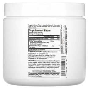 Thực phẩm bổ sung Codeage Liposomal Magnesium Glycinate 240 Capsules 850026121643