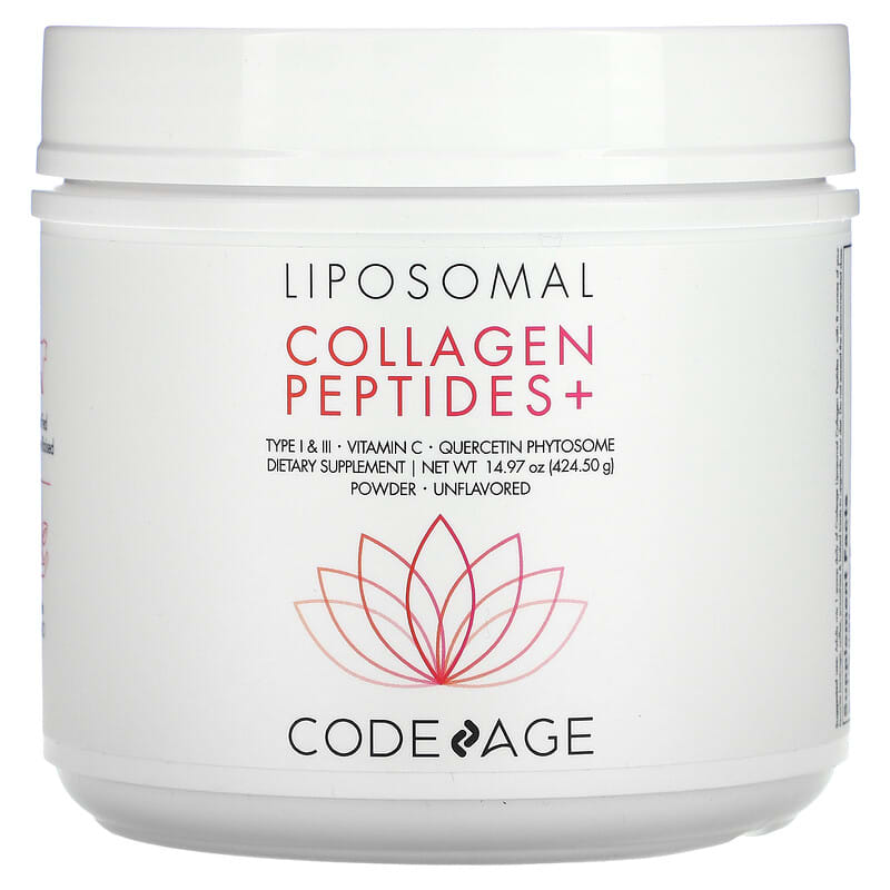 Codeage Liposomal Powder Collagen Peptides+ Unflavored 14.97 oz (424.50 g) 8 Thực phẩm chức năng Codeage Liposomal Powder Collagen Peptides+ Unflavored 14.97 oz (424.50 g) 850026121858