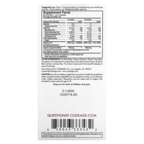 Codeage Liposomal Vitamin B12 Mixed Berry 2 fl oz (59.2 ml) 3 Thực phẩm bổ sung Codeage Liposomal Vitamin B12 Mixed Berry 2 fl oz (59.2 ml) 850043333432